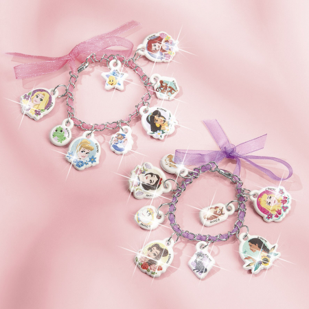 Set creativ DIY Bratari cu pandantive moi 2D cu slipici, Disney Princess [3]