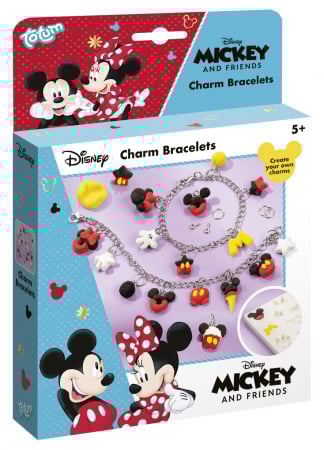 Lucru manual copii - Totum Set creativ DIY Bratari cu pandantive Disney Mickey si prietenii