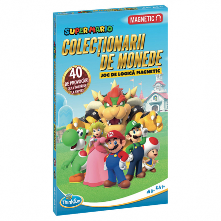 Jocuri logice - Super Mario Coin Collector, joc de logica magnetic, lb.romana