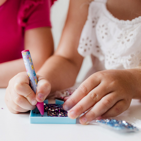 Studio creativ 2 in 1 cu unicorni, pictura cu diamante si bratari [5]