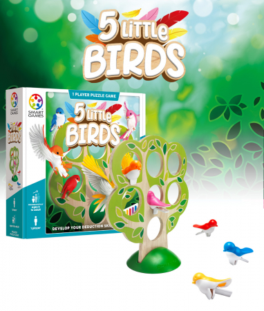 Cadouri 5 ani - Smart Games-Joc de logica, 5 Little birds, Smart Games