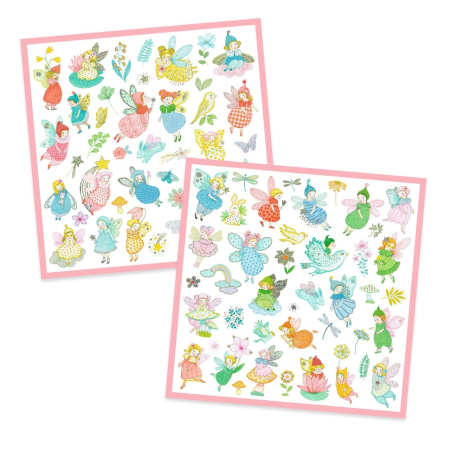 Abtibilduri metalice Zane delicate, Djeco [2]