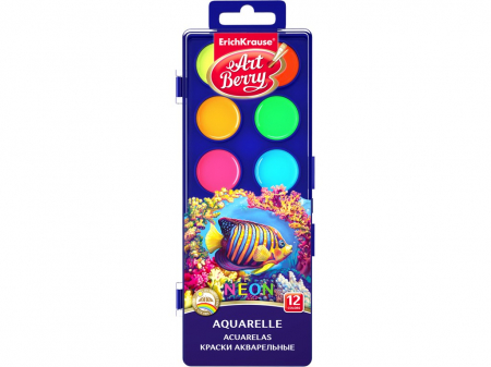 Vârstă - Acuarele ArtBerry Neon cu protecție UV, 12/set