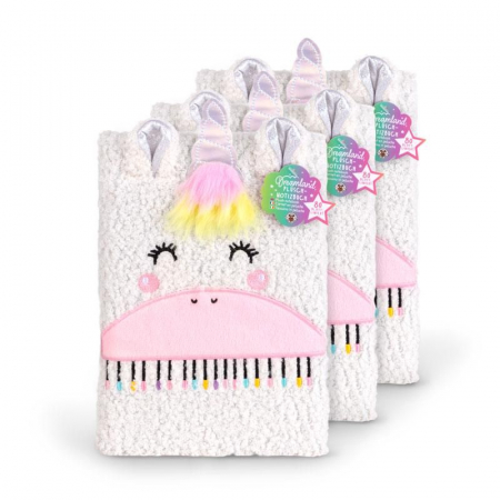 Agenda A5 cu coperta moale de plus, model Unicorn, 80 file [1]