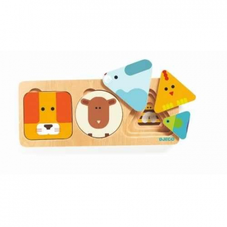 Jocuri educative - Anima Basic Djeco - puzzle bebelusi