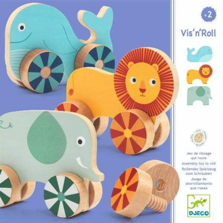 Jucării Montessori - animale cu șurub