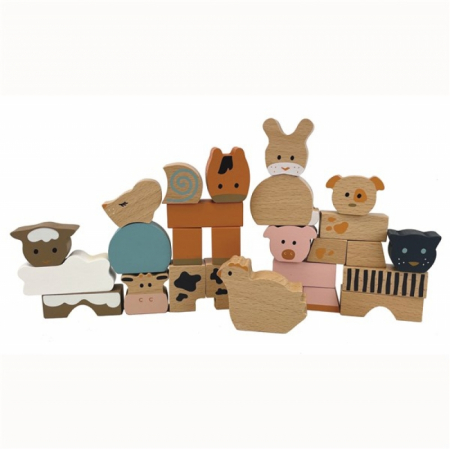 Animale din cuburi de lemn, Egmont toys [1]
