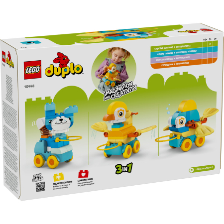 LEGO DUPLO - Animale pe roţi 3 în 1