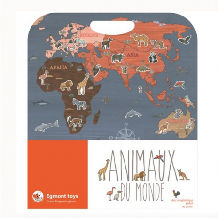 Jocuri educative - Animalele lumii, set magnetic