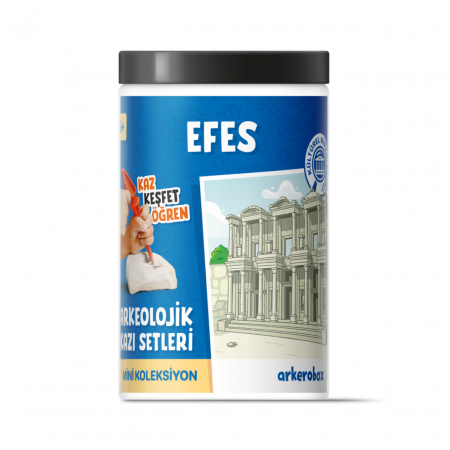 Jocuri educative - Arkerobox - Mini set arheologic educational si puzzle 3D, Efes - Biblioteca Celsus