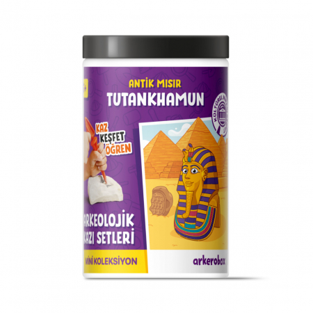 Jocuri educative - Arkerobox - Mini set arheologic educational si puzzle 3D, Egiptul Antic, Tutankhamon