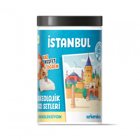 Jocuri educative - Arkerobox - Mini set arheologic educational si puzzle 3D, Istanbul, Turnul Galata