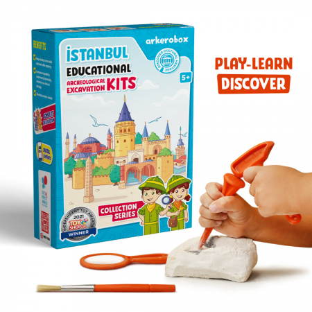Jocuri educative - Arkerobox - Set arheologic educational si puzzle 3D, Istanbul, Turnul Galata
