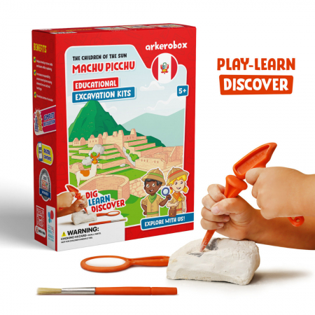 Jocuri educative - Arkerobox - Set arheologic educational si puzzle 3D, Machu Picchu