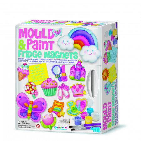 Jucării copii 7-8 ani - Atelier creativ Modeleaza si picteaza - Magneti pentru frigider