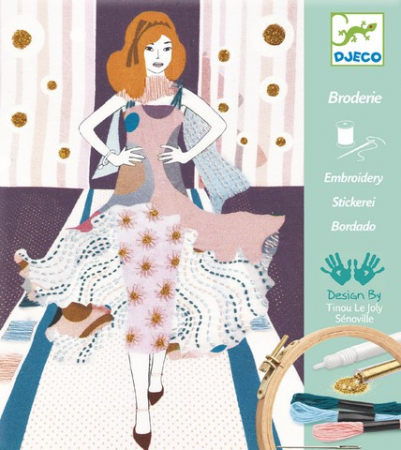 Jocuri creative - Atelier de brodat și cusut Djeco, Fashion week