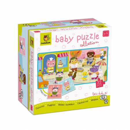 Jucării copii 5-6 ani - Baby Puzzle Dudu, catelusi