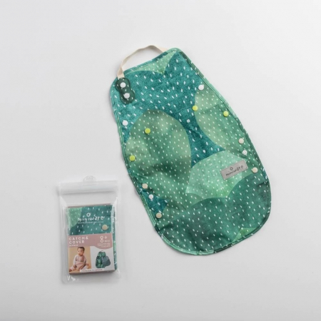 Diversificare bebeluși - Baveta bebelusi 2 in 1 Miniware Catch & Cover, Prickly Pear