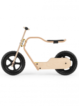 Bicicleta fara pedale MamaToyz RideMe, din lemn natural [9]