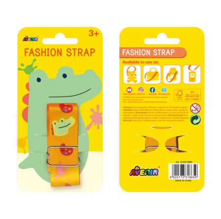 Bretea Fashion ajustabila pentru accesorii - Crocodil artistic [2]