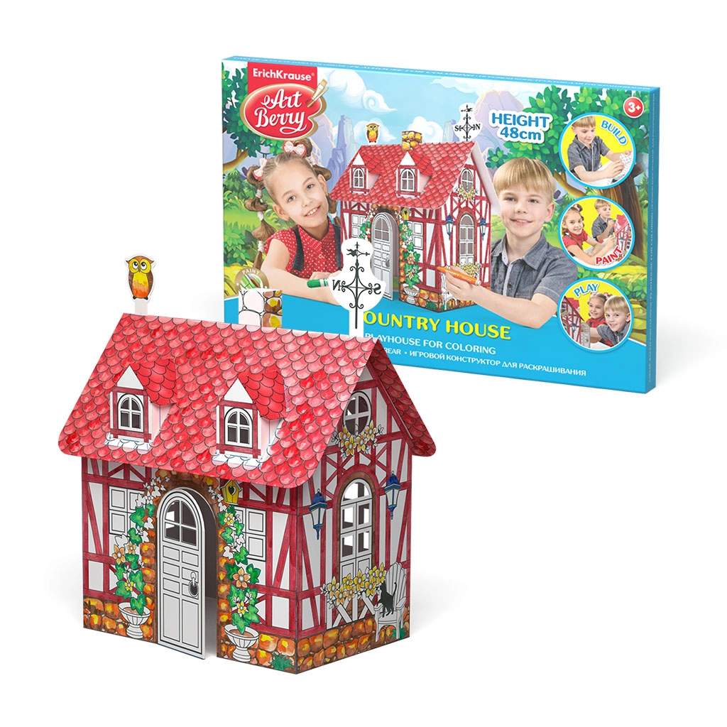 Vârstă - căsuță de colorat din carton