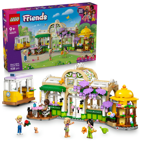 LEGO Friends - Cafenea cu multe plante şi florărie
