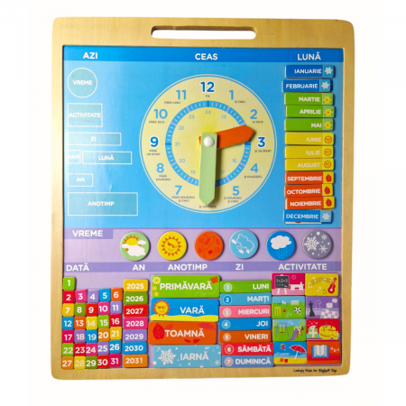 Calendar magnetic vremea, în limba romana [2]