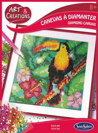 Jucării copii 7-8 ani - Canvas cu diamante - Tucan