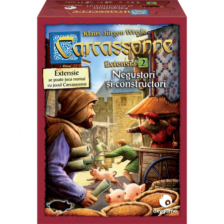 Jucării copii 7-8 ani - Carcassonne - Extensia 2: Negustori si constructori