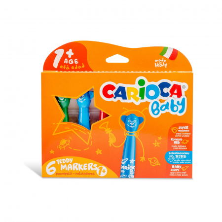 Carioci - Carioca Baby 1+ Varf scurt si rotund Set 6 buc