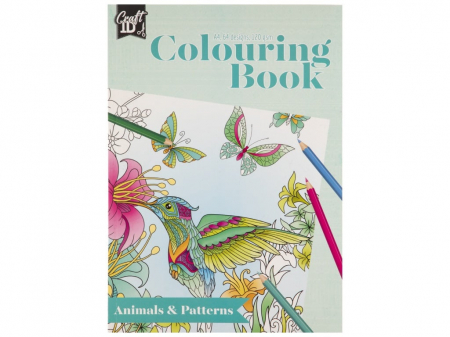 Jocuri educative - Carte de colorat, A4, 32 pagini, animale si forme, Creative Craft Group