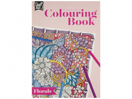 Jocuri educative - Carte de colorat, A4, 32 pagini, flori mandala, Creative Craft Group
