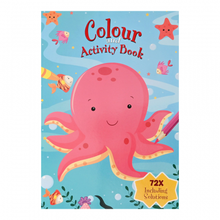 Jucării copii 5-6 ani - Carte de colorat cu activitati - ocean