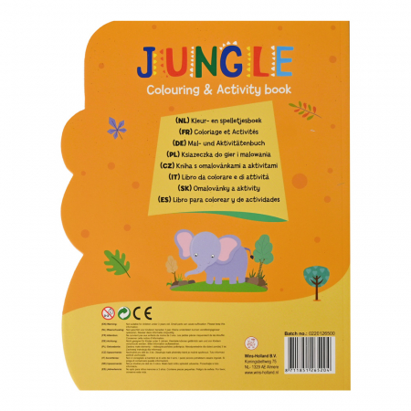 Carte de colorat cu activitati si abtibilduri -animale din jungla [1]