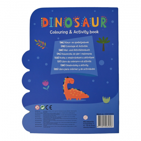 Carte de colorat cu activitati si abtibilduri - dinozaur [1]