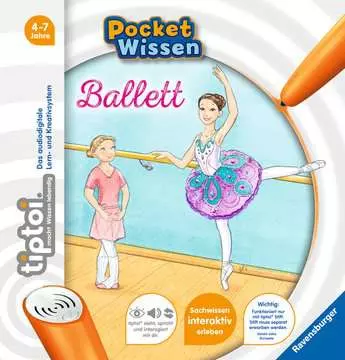Jucării copii 5-6 ani - Carte Interactiva TipToi despre Balet