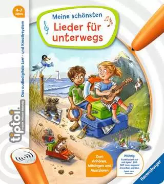 Vârstă - Carte Interactiva TipToi Ravensburger Cele mai frumoase melodii pentru călătorii