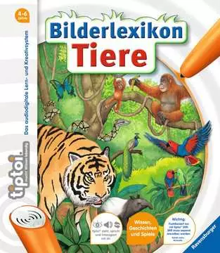 Jocuri interactive - Carte Interactiva TipToi Ravensburger Dictionar ilustrat cu animale