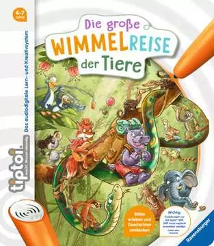 Jocuri interactive - Carte Interactiva TipToi Ravensburger Marea mea carte cu ilustrații Calatoria animalelor catre casa