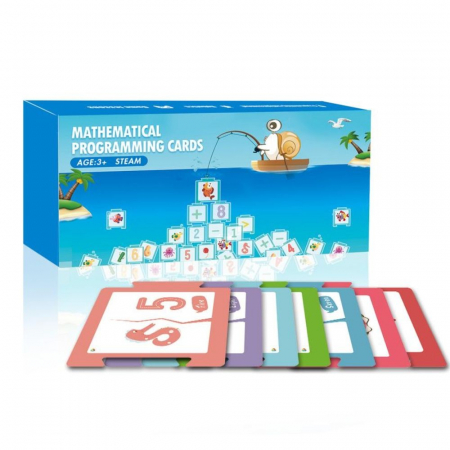 Roboți programabili - Cartonase cu provocari matematice pentru Melcul Qobo