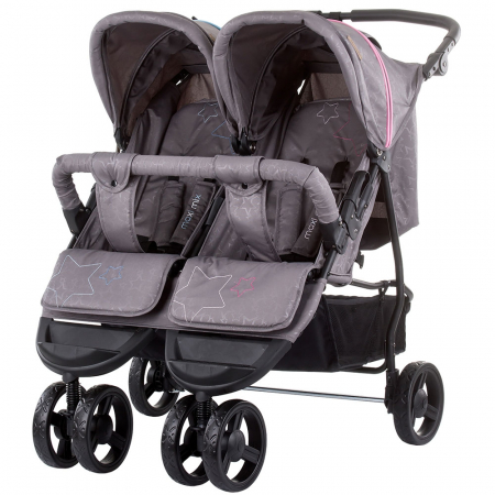 Cărucioare copii - Carucior gemeni Chipolino Maxi Mix blue pink