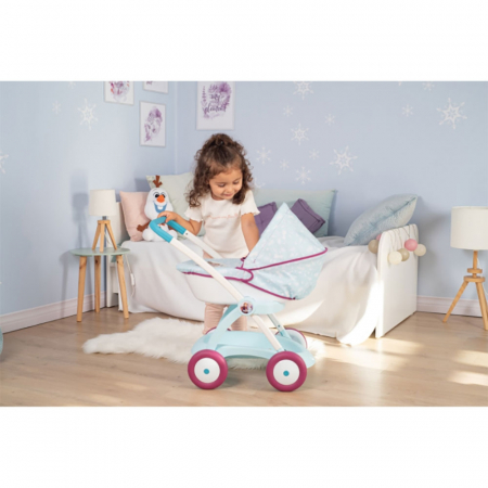 Carucior nou nascut pentru papusi Smoby Frozen [3]