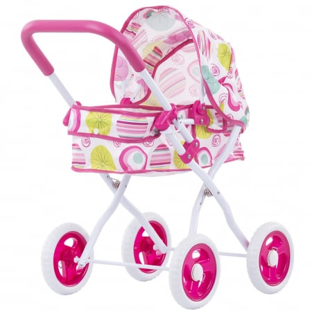 Jucării de rol - Carucior pentru papusi Chipolino Lora flowers