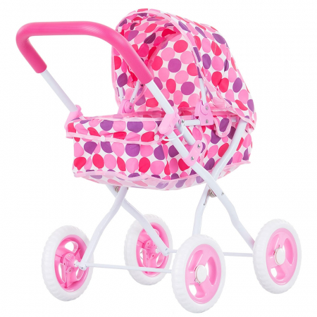 Jucării de rol - Carucior pentru papusi Chipolino Lora pink