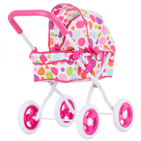 Jucării de rol - Carucior pentru papusi Chipolino Lora white