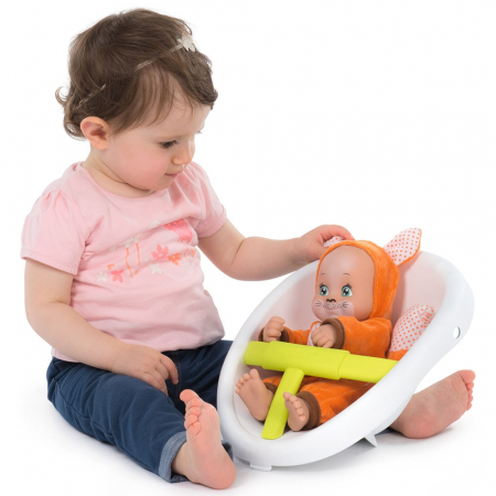 Carucior pentru papusi Smoby Minikiss 3 in 1 gri [8]