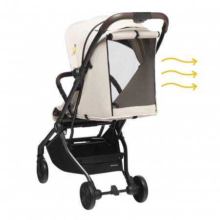 Carucior sport pliabil Skiddou Espoo+ Vanilla Delight, ultracompact pentru calatorii, Beige - Editie Limitata [11]
