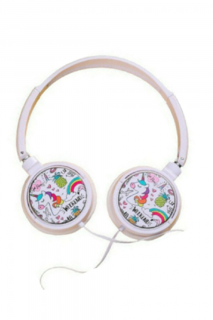 Zenei eszközök gyerekeknek - iTotal-Casti stereo cu microfon, design cu unicorn
