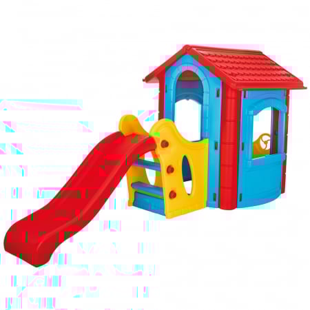 Casuta cu tobogan pentru copii Pilsan Happy House blue [1]