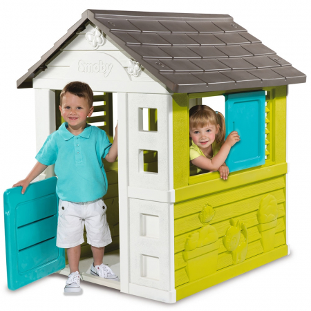 Spații de joacă - Casuta pentru copii Smoby Pretty Playhouse
